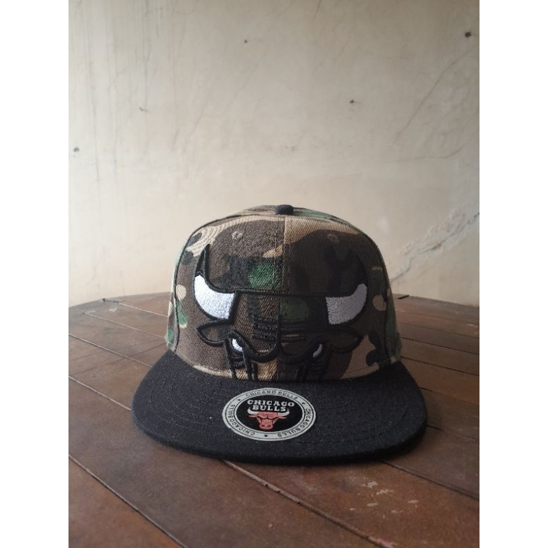 Topi snapback caps> Chicago Bulls camo