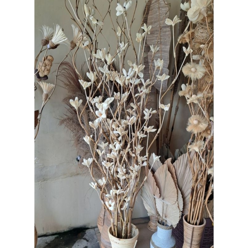 Bunga Klobot Melati , Bunga Decor Stik Ulir Bunga Melati