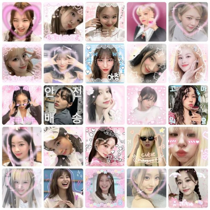 

(20 pcs) sticker glossy-anti air deco journal mail