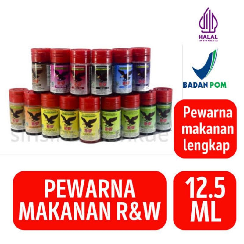 

Pewarna makanan Rajawali ISI BERSIH 12,5 ML