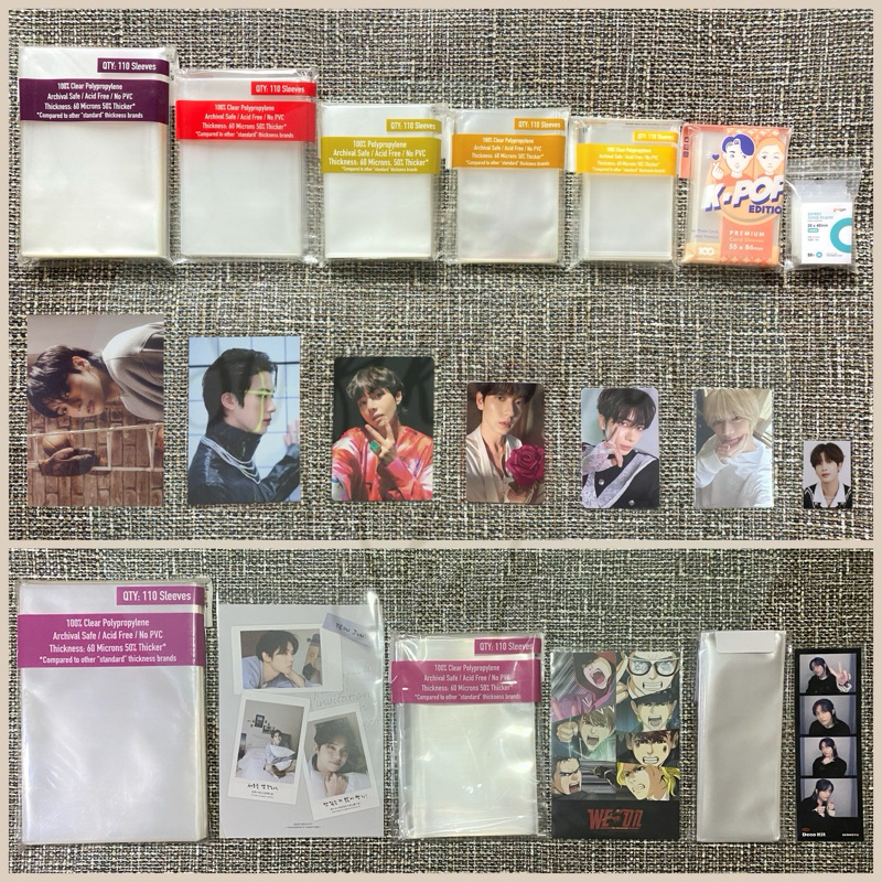 Inner Sleeve Photocard PC MPC Postcard ID Photo 4cuts Photostrip Kings Sultan Popcorn Daiso Nomad Wh