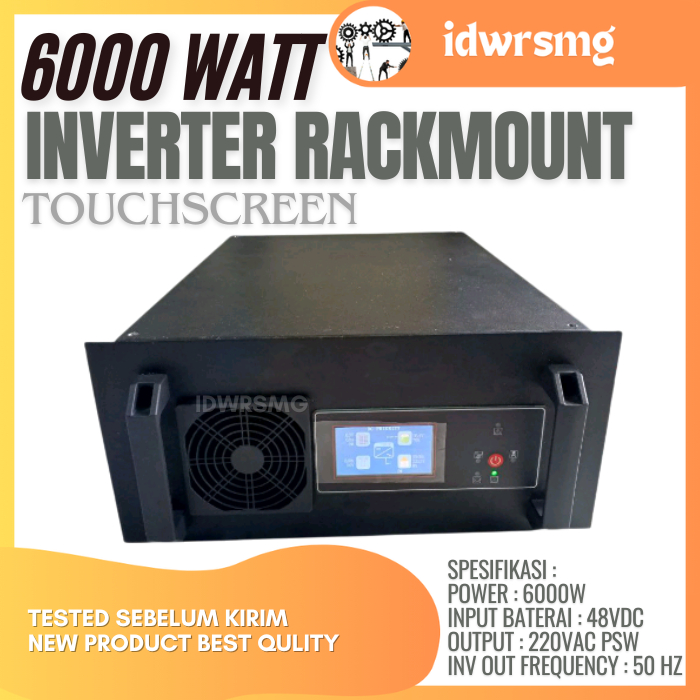 Inverter Hybrid Rackmount 6000w 48v Rackmount rack mount LF Lengkap lvd lengkap ats uji PC tanpa res
