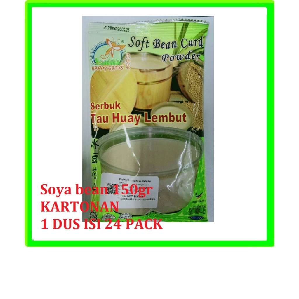 

Soya Bean Curd Powder 150gr Serbuk Puding Kembang Tahu 1 Dus (24 pcs)