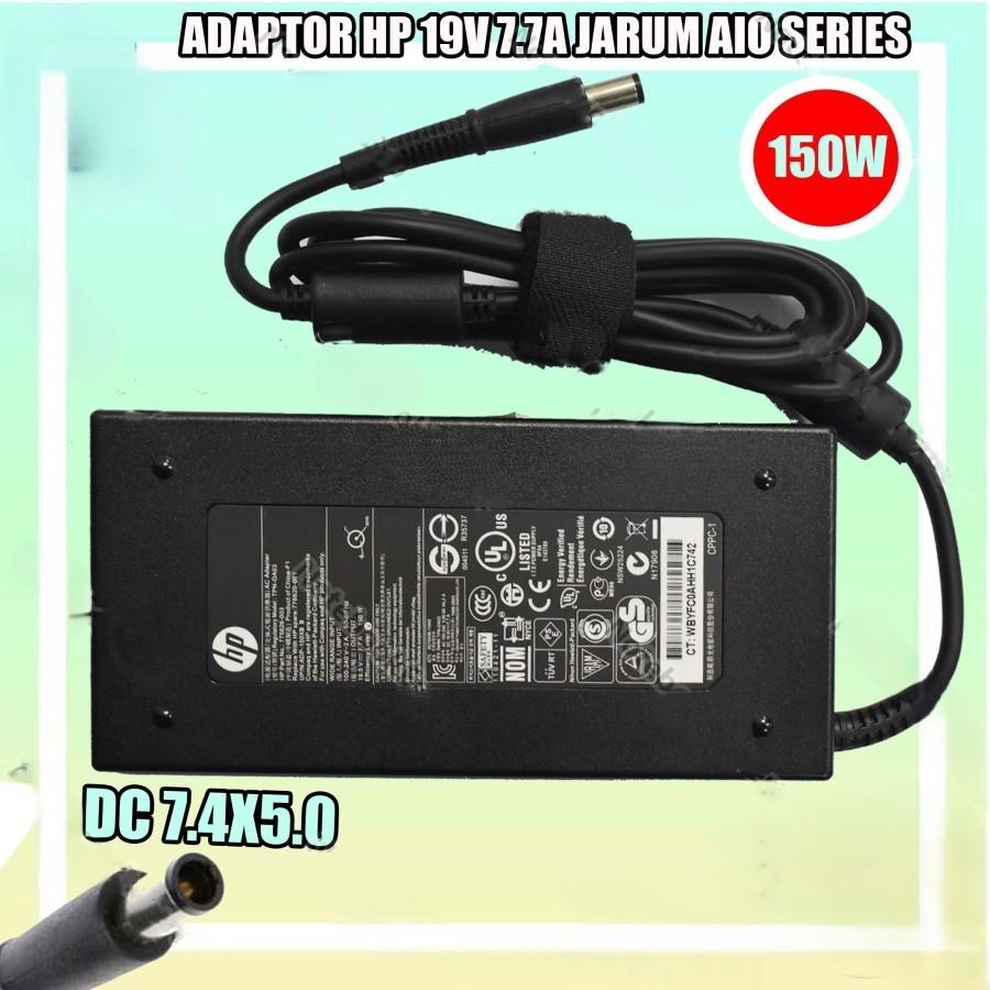 K83- CHARGER / ADAPTOR HP 19V~7.69A (7.4*5.0MM) 150WATT / TPC-CA52 ORIGINAL