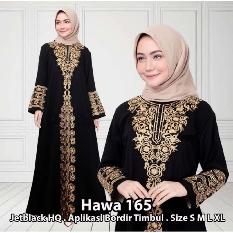 abaya bordir hawa 165 gamis turki taman mom en kids