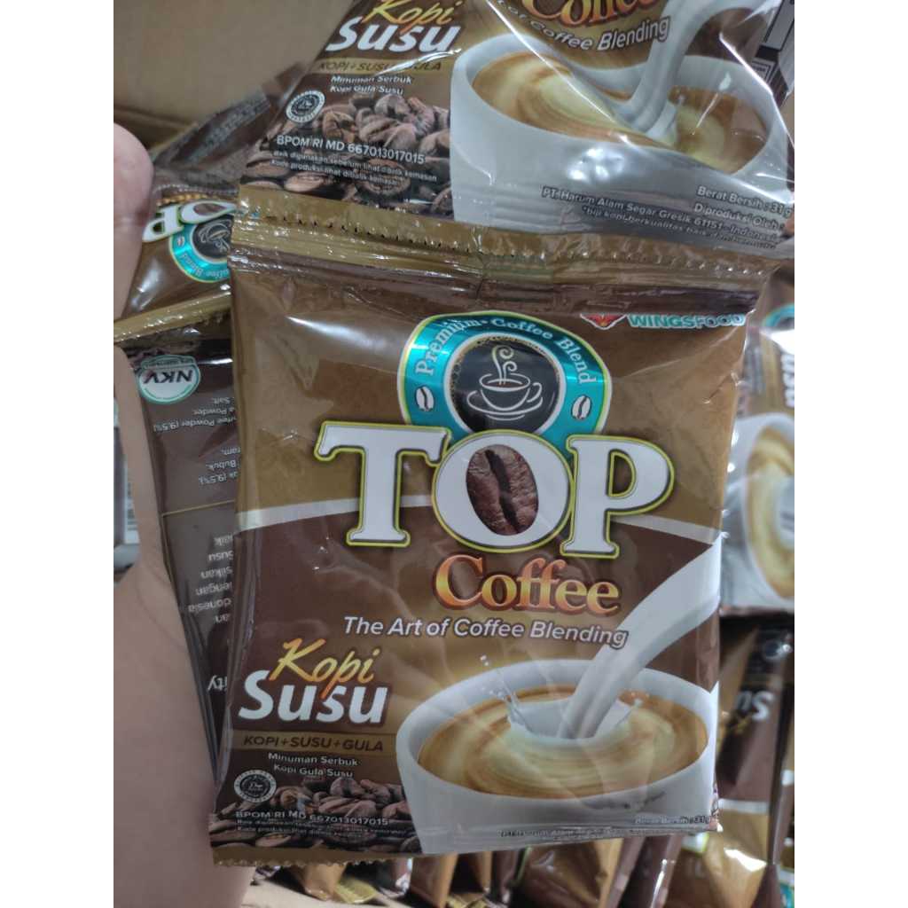 

TOP COFFE KOPI+SUSU+GULA 31g x 12 sachet