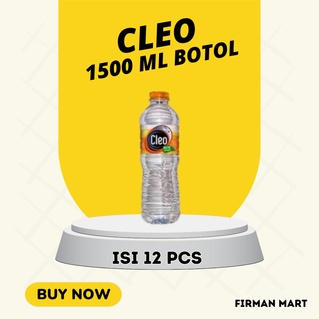 

Cleo Botol Minuman 1500 ML Isi 12 Pcs