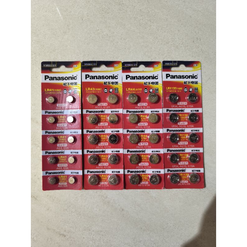 Baterai Panasonic LR41 LR43 LR44 LR1130 Harga Per 1pcs