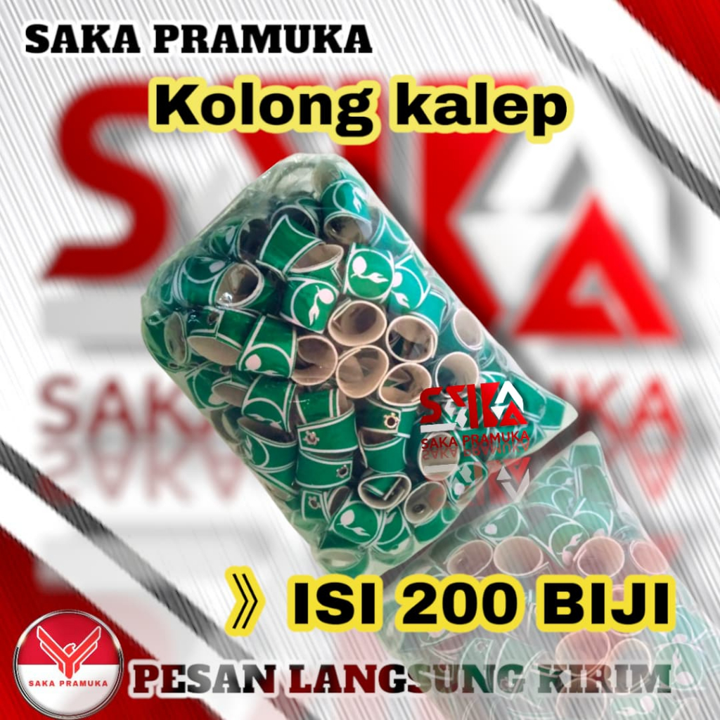 

[isi 200 biji] ring kolong kacu pramuka hijau siaga bahan kalep