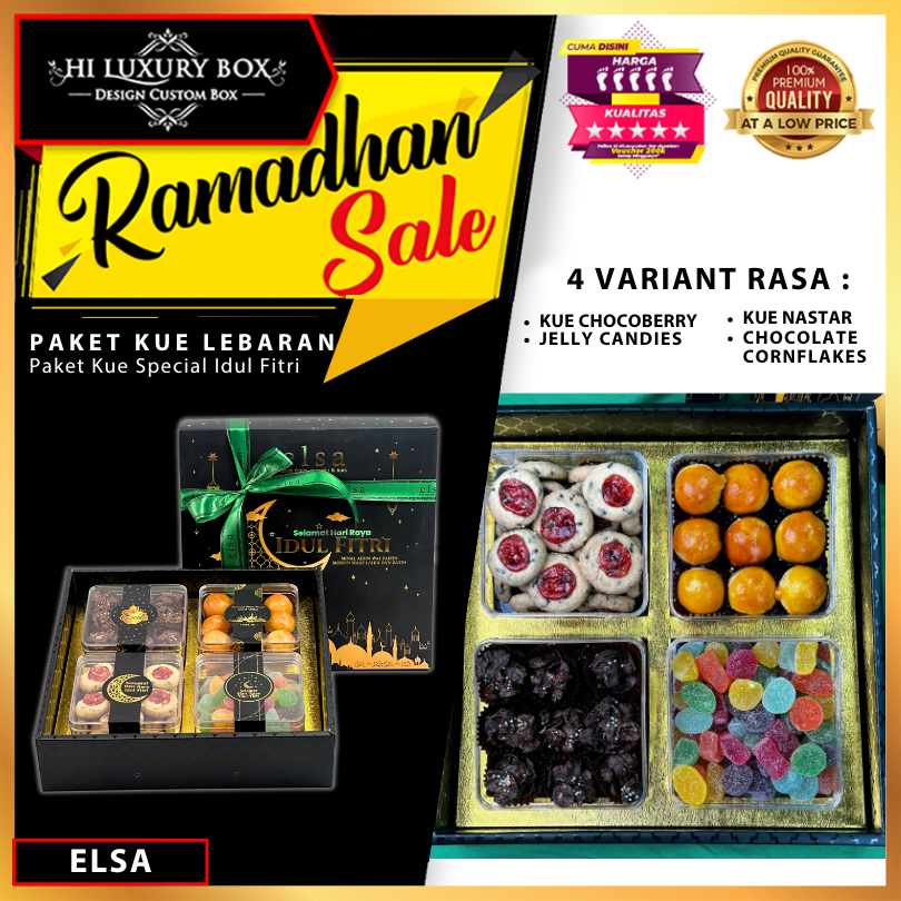 

Paket Hampers Kue Lebaran / Parcel Idul Fitri / Kuker Premium / ELSA SUGARIES