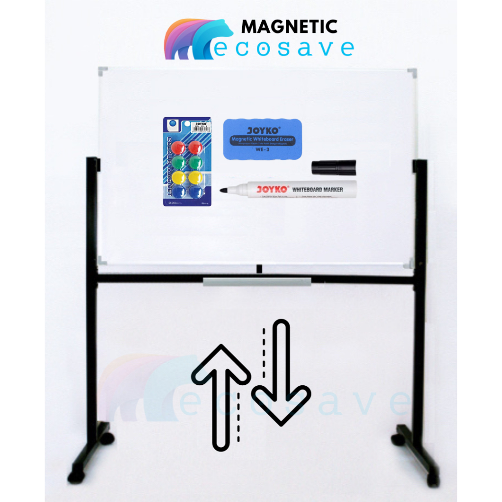 

Whiteboard Standing Naik Turun Single Face Magnetic White Board Papan Tulis Kaki Magnetik Satu Muka Beroda 45x60 60x90 60x120 80x120 90x120 90x180 100x120 100x150 100x200 120x180 120x240 cm