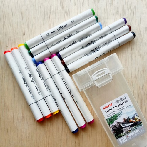 

TWIN TIP MARKER DEBOZZ 12 WARNA DB-SP701