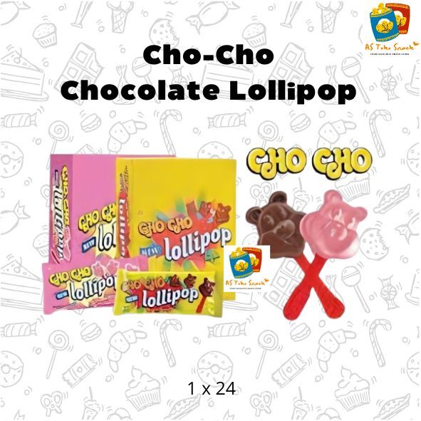 

Dolphin Cho-Cho Chocolate Lollipop (1 Box Isi 24)