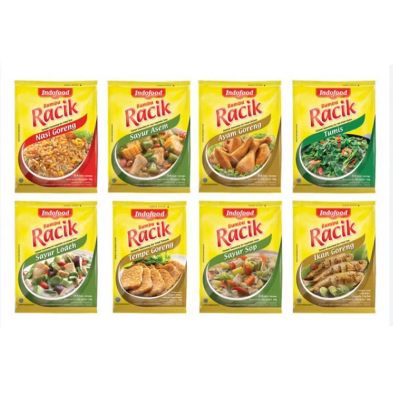 

Indofood Bumbu Racik All Varian ( satu renceng isi 10 bungkus )
