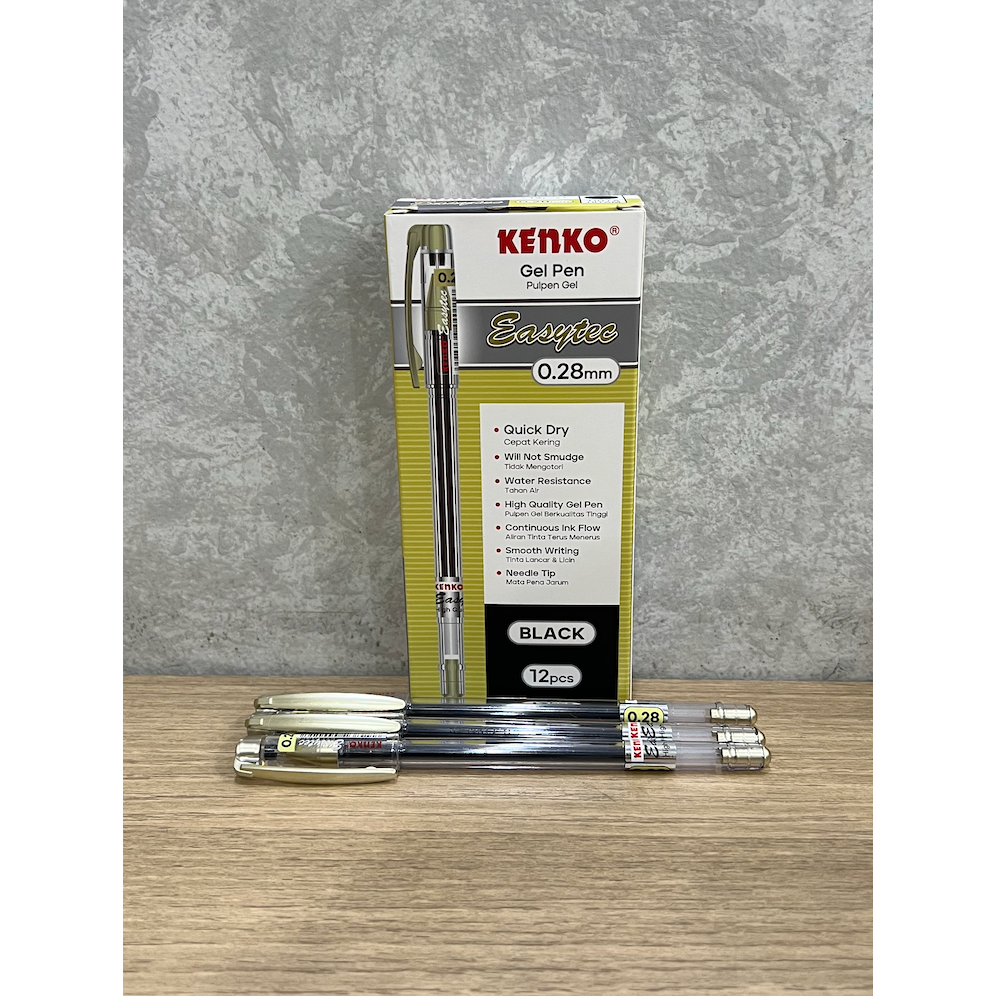 

Pulpen Kenko Gel Pen Easytec 0.28mm (1 Pack)