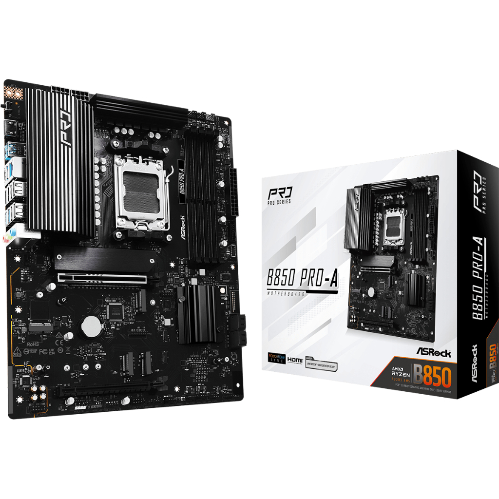Motherboard ASROCK B850 PRO-A (AM5, B850, DDR5, USB3.2, SATA3)