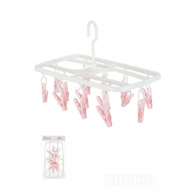 Miniso Square Clothes Hanger Clip / Jepitan jemuran jepitan baju