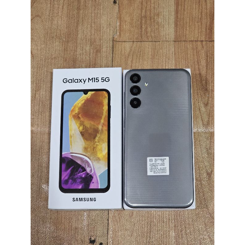 SAMSUNG GALAXY M15 5G 6/128 SECOND MULUS FULLSET ACC LENGKAP