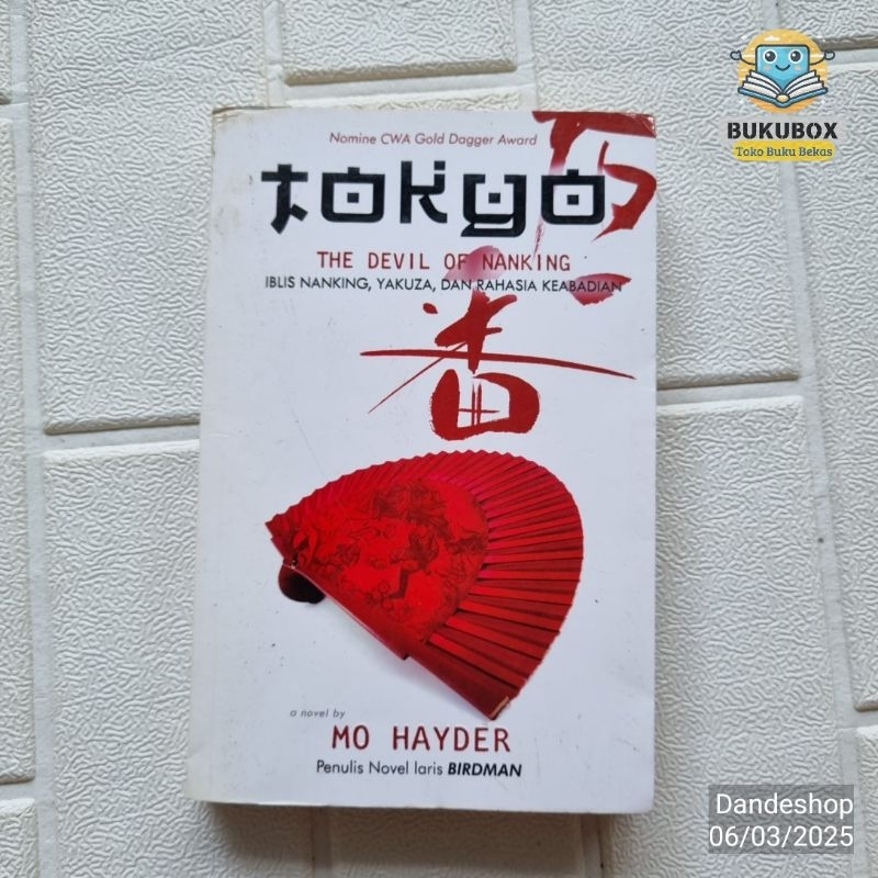 Tokyo (The Devil of Nanking) by Mo Hayder - Novel Bekas Preloved Original Dastan Books