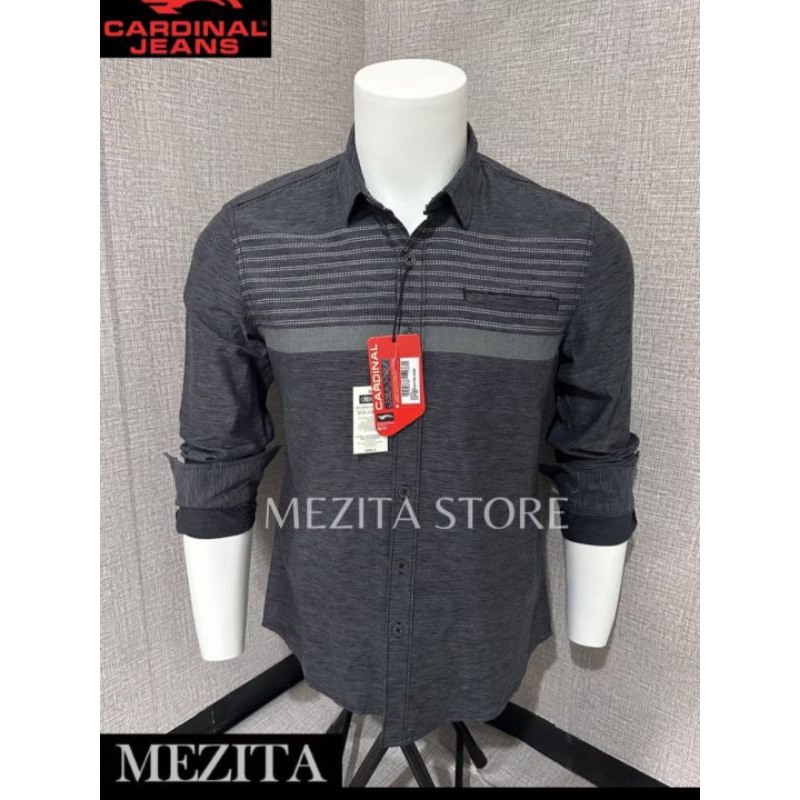 kemeja lengan panjang cardinal slimfit