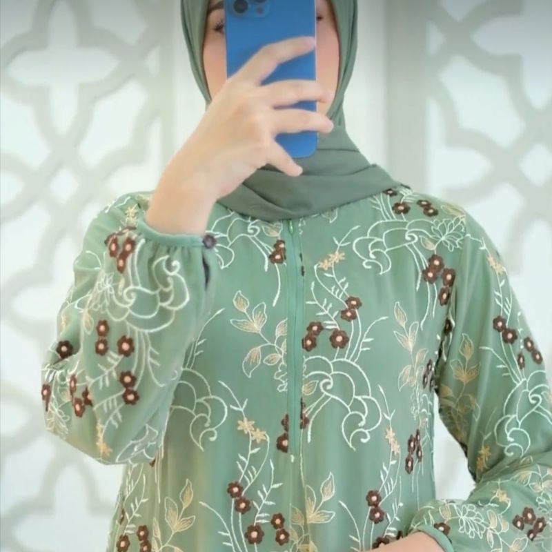 Ayala dress Gamis Mewah Elegan Siap Kirim Gamis Silk Dior silk Armani silk