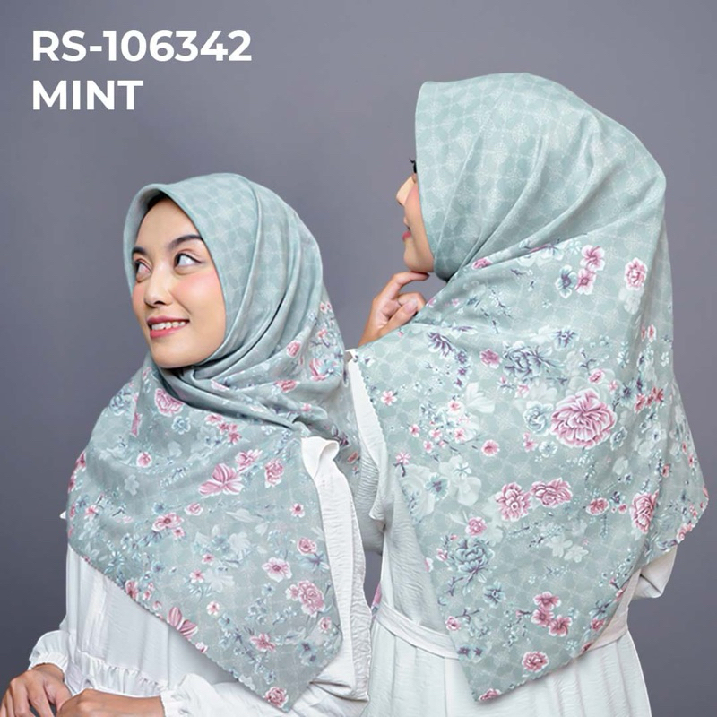 Hijab Voal Motif Premium Segiempat Best Seller | Hijab Mint