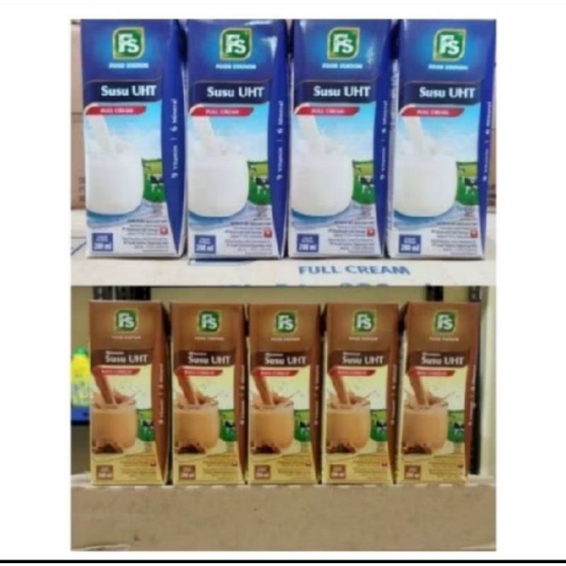 

[ KARTONAN ISI 24 PCS ] SUSU UHT FS FOOD STATION 200ML