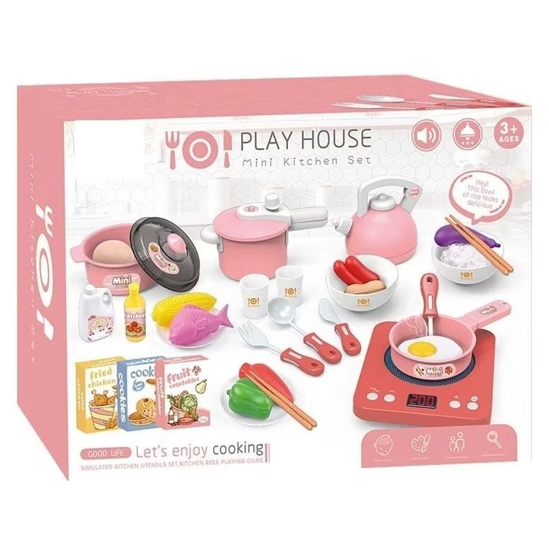 Mainan Anak Perempuan Play House Mini Kitchen Set Masak masakan Ada Suara