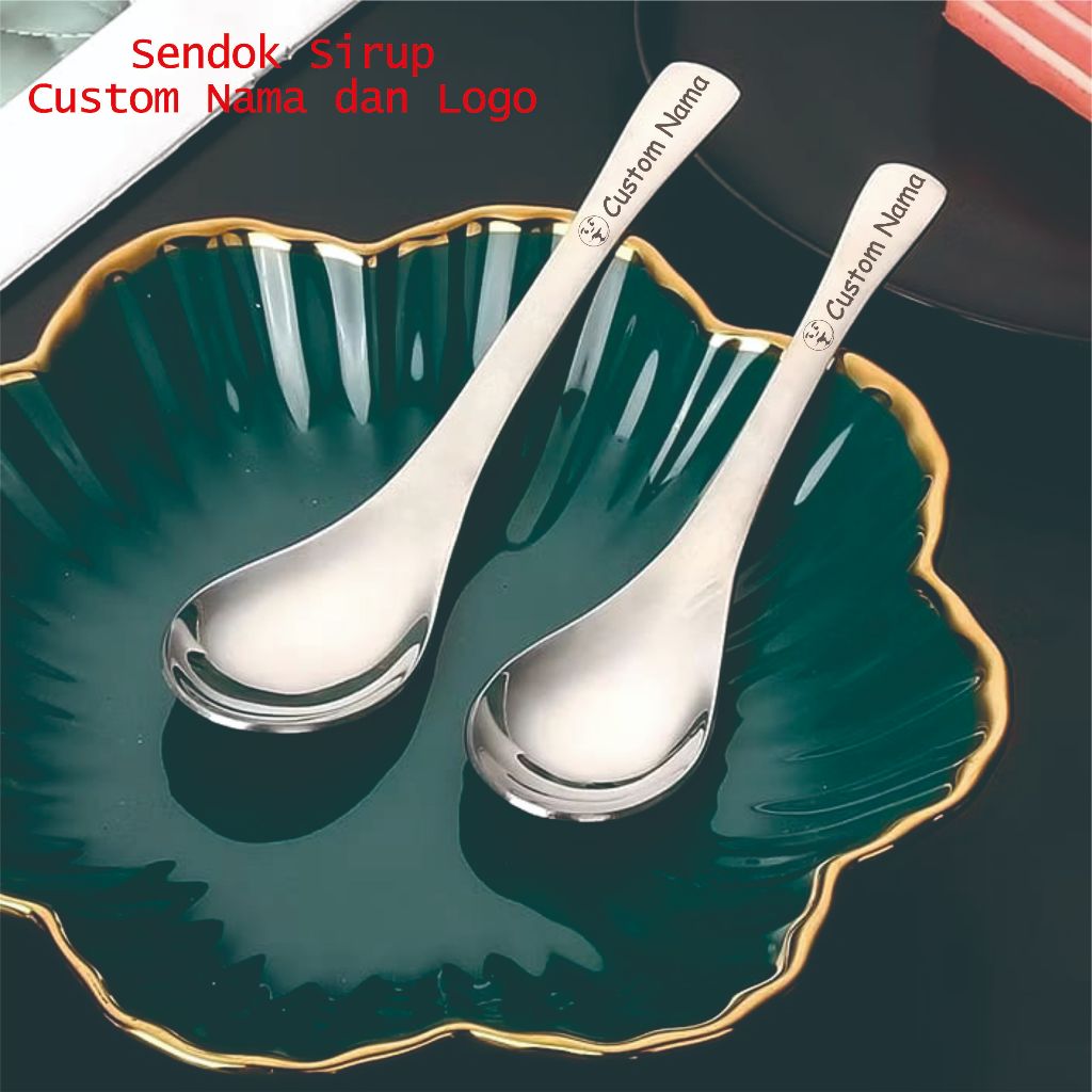 Sendok Bebek Custom Nama Sendok Sirup Nama Sendok Es Buah Free Nama Kode SD8805