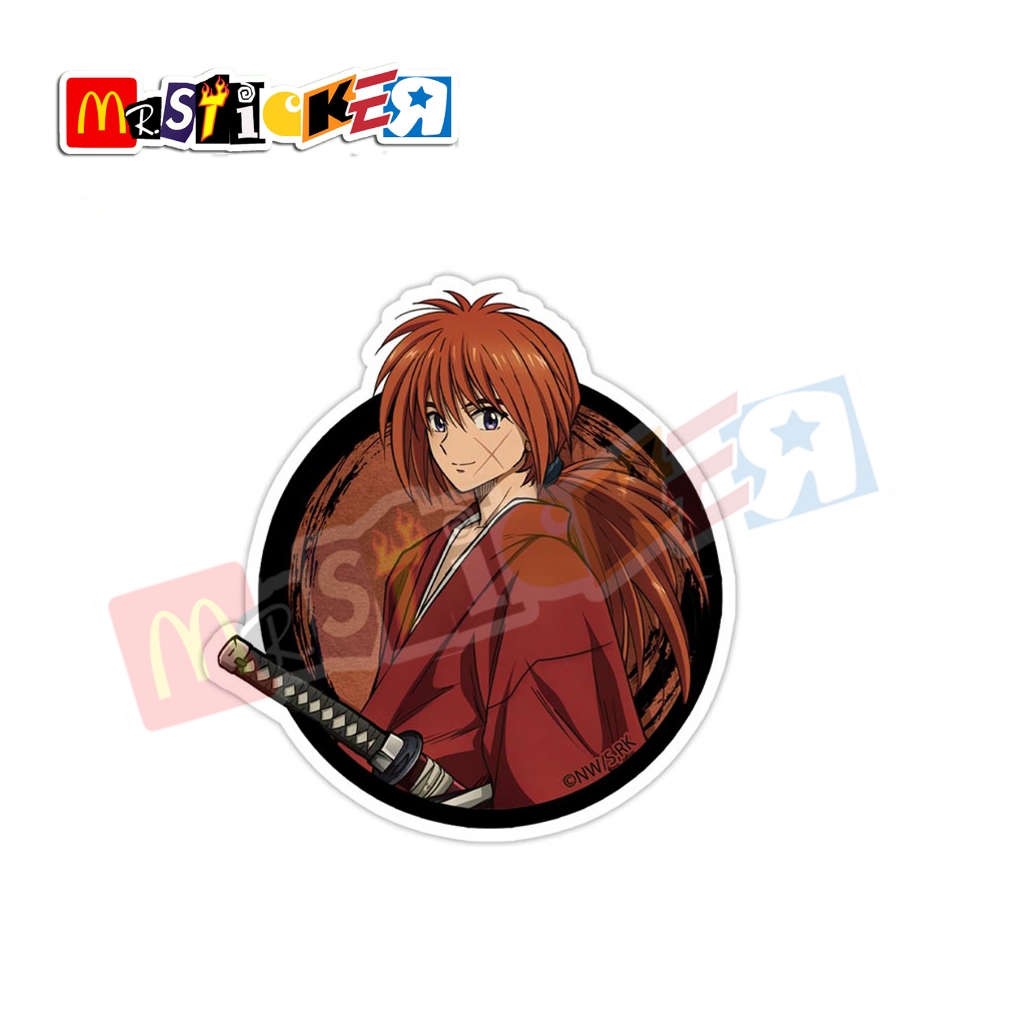 

sticker anime Rurouni Kenshin graphic Kenshin Himura diecut Sticker samurai x batosai