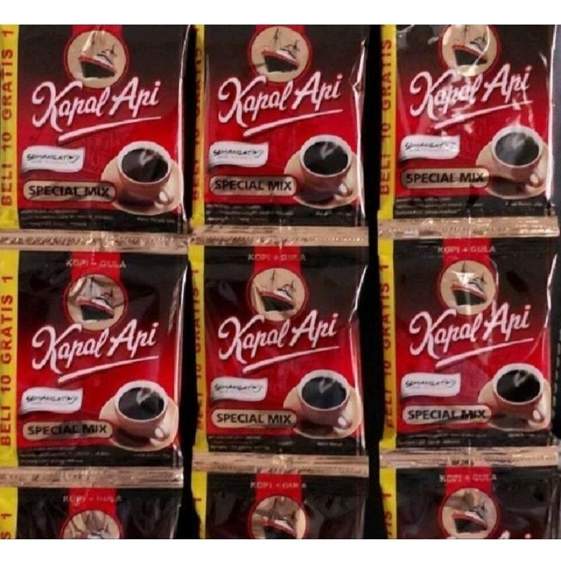 

Kopi KAPAL API MIX + GULA 23grm ISI 5 PCS
