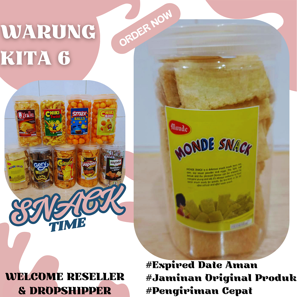 

WARUNGKITA6 - Termurah! Monde Snack Original Repacking Toples 1000ml / 600ml