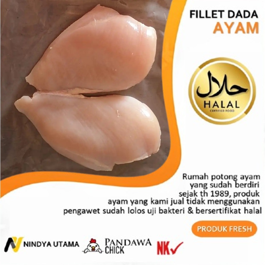 

Fillet dada ayam tanpa lemak bersih murah