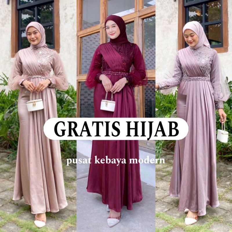 (ADA JUMBO) ADEVA DRESS COUPLE KEMEJA BATIK , DRESS BUSUI EXLUSIVE SPECIAL GAMIS LEBARAN TERBARU , B