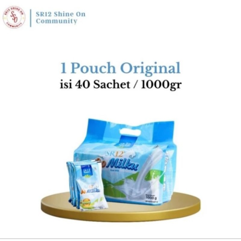

Susu Kambing Etawa Bubuk Murni Go Milku SR12 Goat Milk Pouch 40 Saset BPOM
