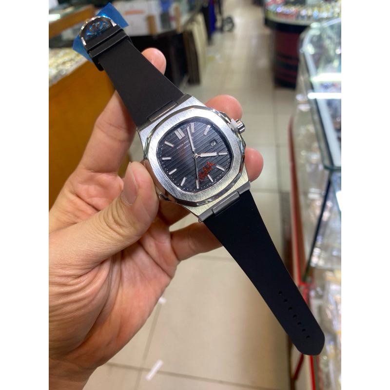 READY STOK ‼️ Jam Tangan Pria Premium Quartz Mesin Transparan Tali Rubber AAA