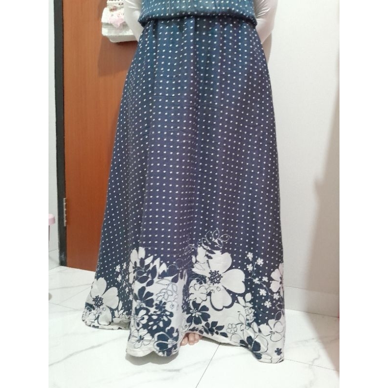Preloved gamis katun denim