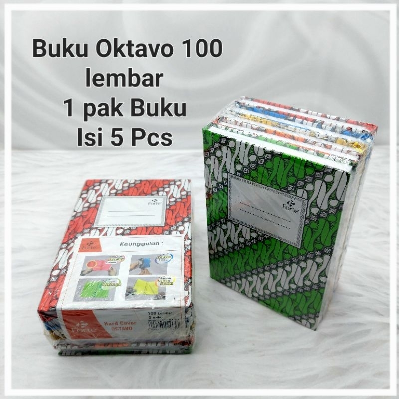 

1 Pak Buku Oktavo 100 Lembar Isi 5 Buku COVER TEBAL