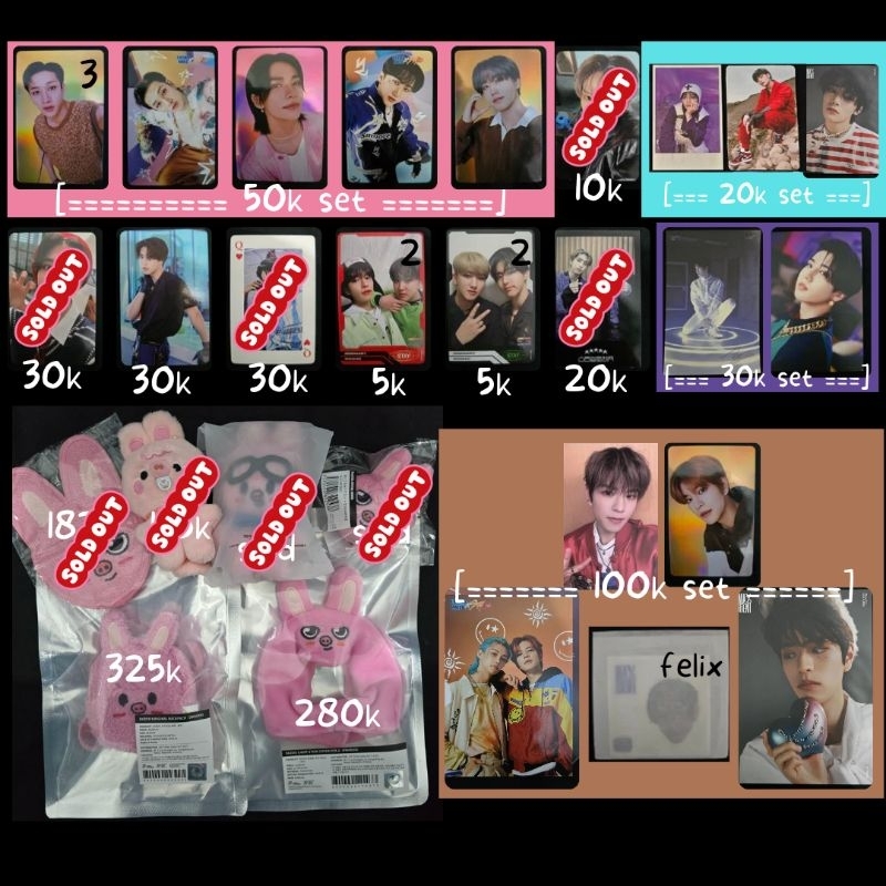 Stray Kids photocard, minpos, mini poster, ddakji, postcard, pola, sticker. Skz, Changbin, Han, Feli