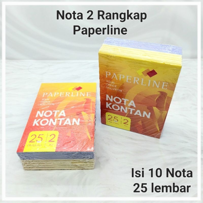 

1 Pak Nota Kontan 2 Ply Isi 10 Pcs PAPERLINE