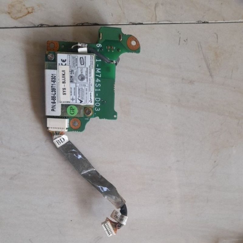 Board Port LAN bawaan Laptop Axioo Clevo M470
