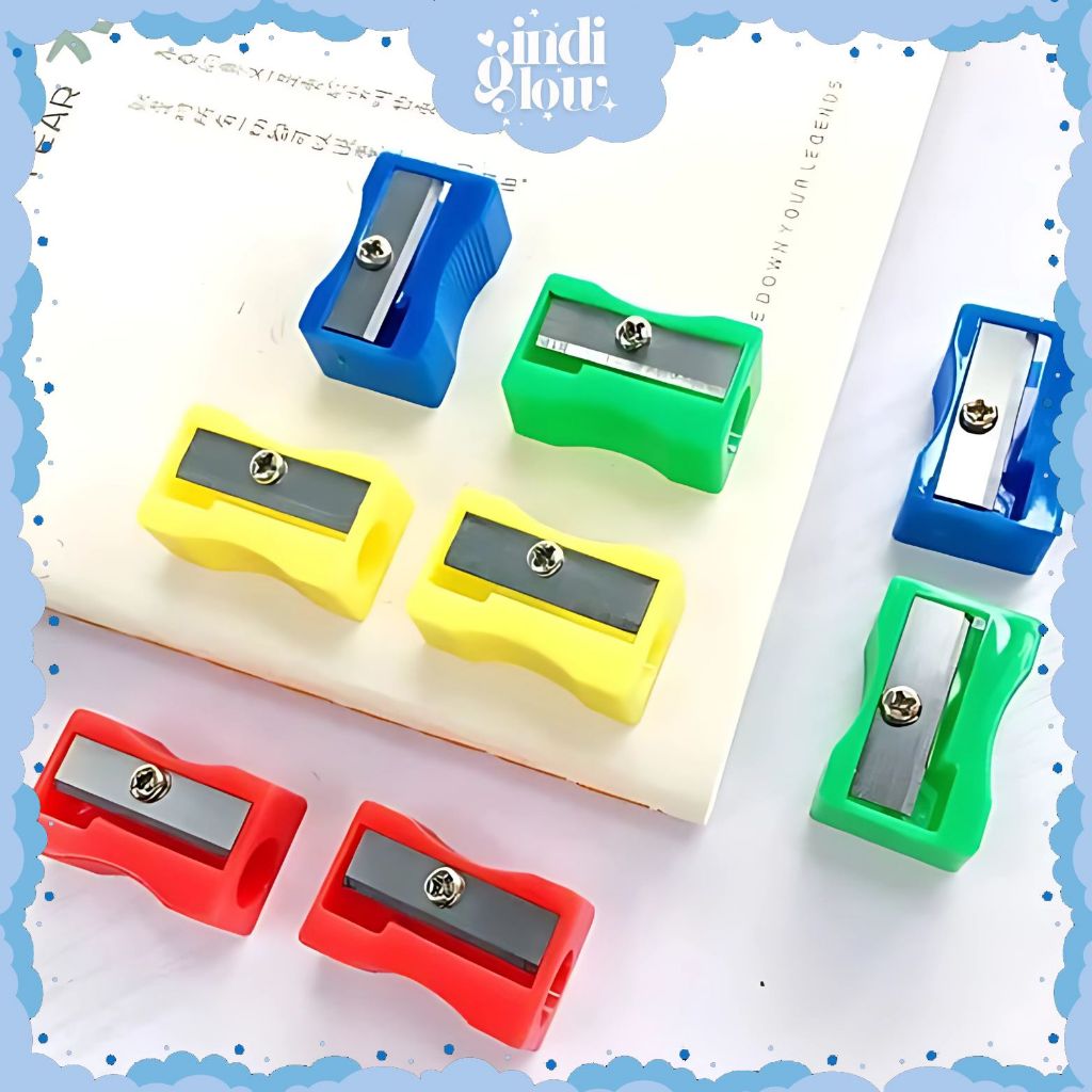

IG Rautan Pensil Mini Serutan Pensil Putar Murah Rautan Warna-Warni Sharpener Pencil Penajam LG-56