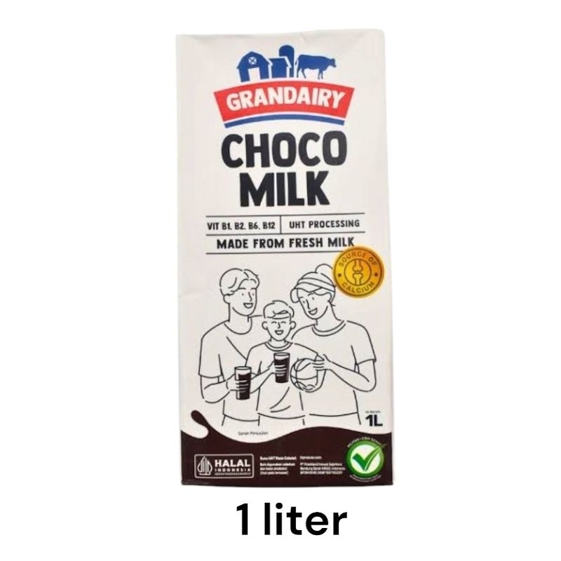 

1 karton (12pcs) grandairy choco milk 1 liter