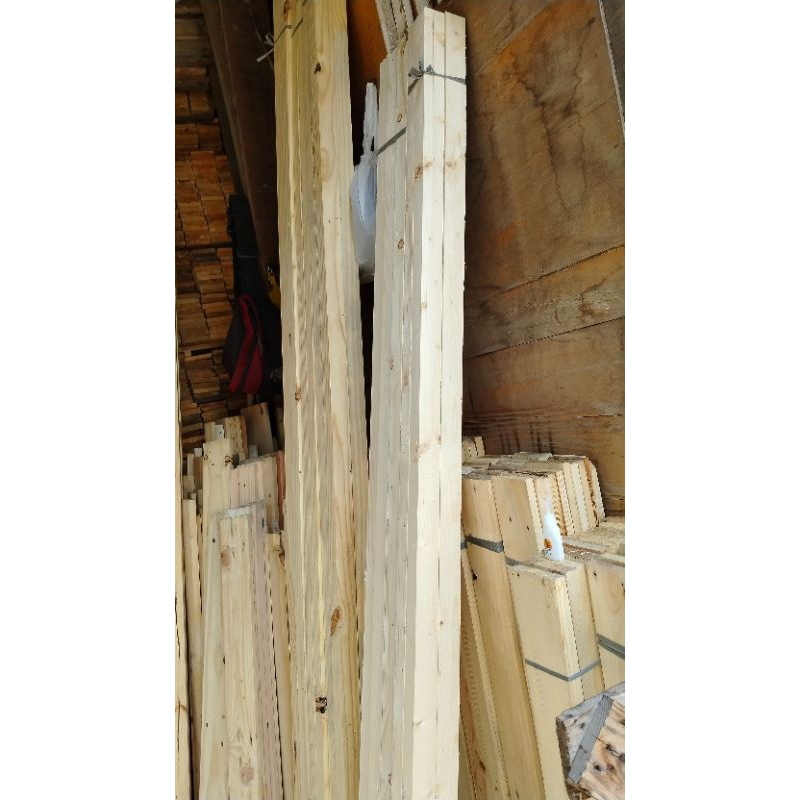 kayu kaso jati Belanda atau kayu pinus ukuran tebal 5 cm lebar 5 cm panjang 200 cm