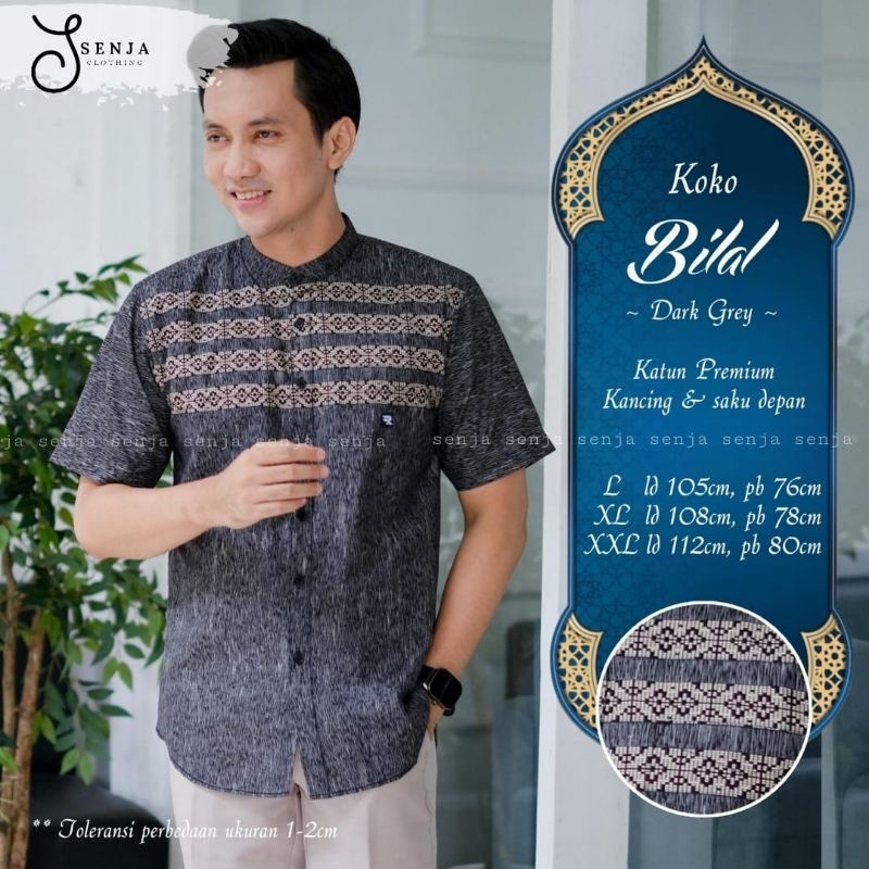 KEMEJA KOKO PRIA/KEMEJA KOKO/KEMEJA KOKO PRIA LENGAN PANJANG/KEMEJA KOKO LENGAN PENDEK