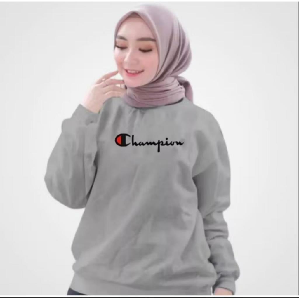 PHUCOLLECTION-BAJU CHAMPION,LENGAN PANJANG WANITA TERKINI,KAOS WANITA LENGAN PANJANG TRENDY DAN MODI