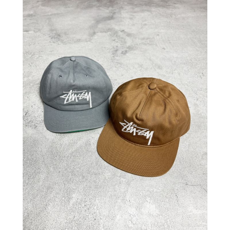 Stussy MID-DEPTH BIG STOCK SNAPBACK Gunmetal/topi 100% original dan bergaransi