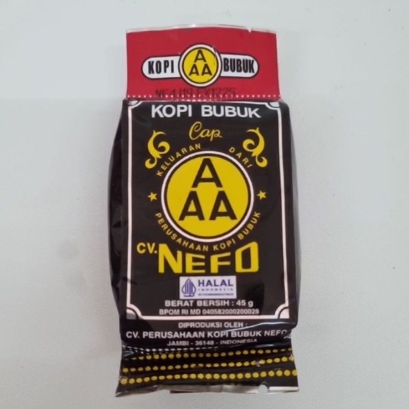 

Kopi AAA 45 gram Oleh-Oleh Khas Jambi