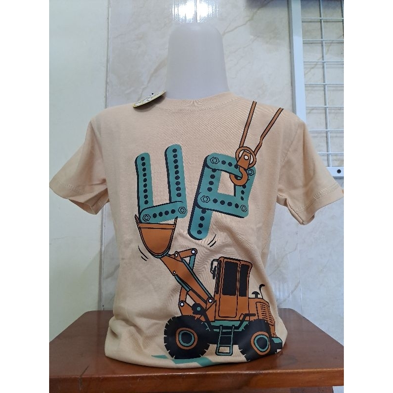 Kaos anak motif excavator