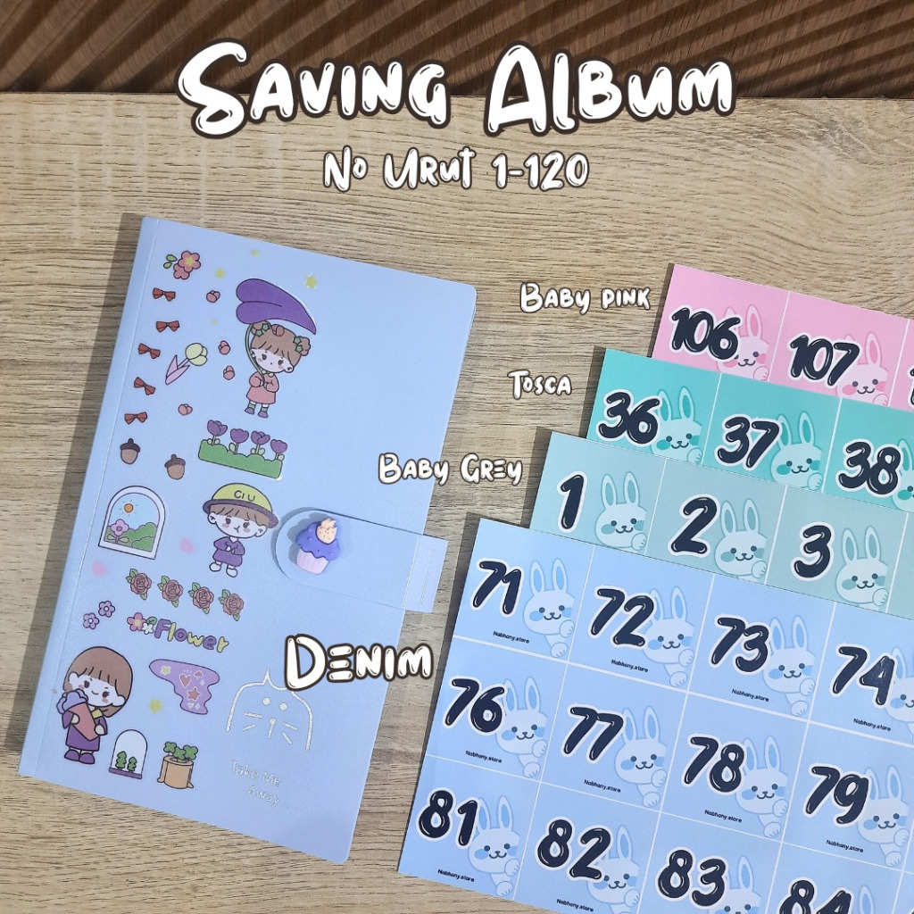 

Album Saving / Album Menabung Nomor Urut 1-120 / 1-240 /PAKET MENABUNG